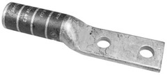 Burndy YA1C2N, Compression Cable Lug, 1Str Cu 2-Hole Long Nema, 1 PC