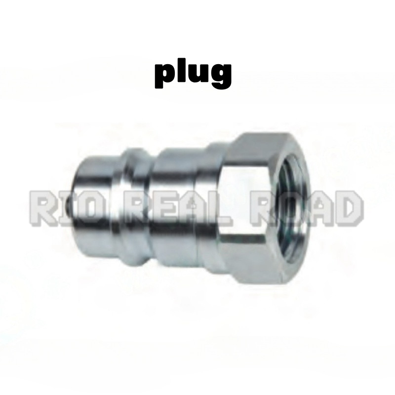 For Parker 6605-6-6 Steel Female Hydraulic Quick Coupling with valve 3/8 in