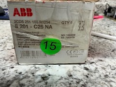 *USA FREE SHIPPING* ABB S201-C25NA CIRCUIT BREAKER 2 POLE 25A (1pc)