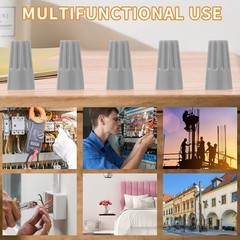 100PCS Wire Connectors Nuts Electric Caps Insulating 100 PCS, 100 Pack