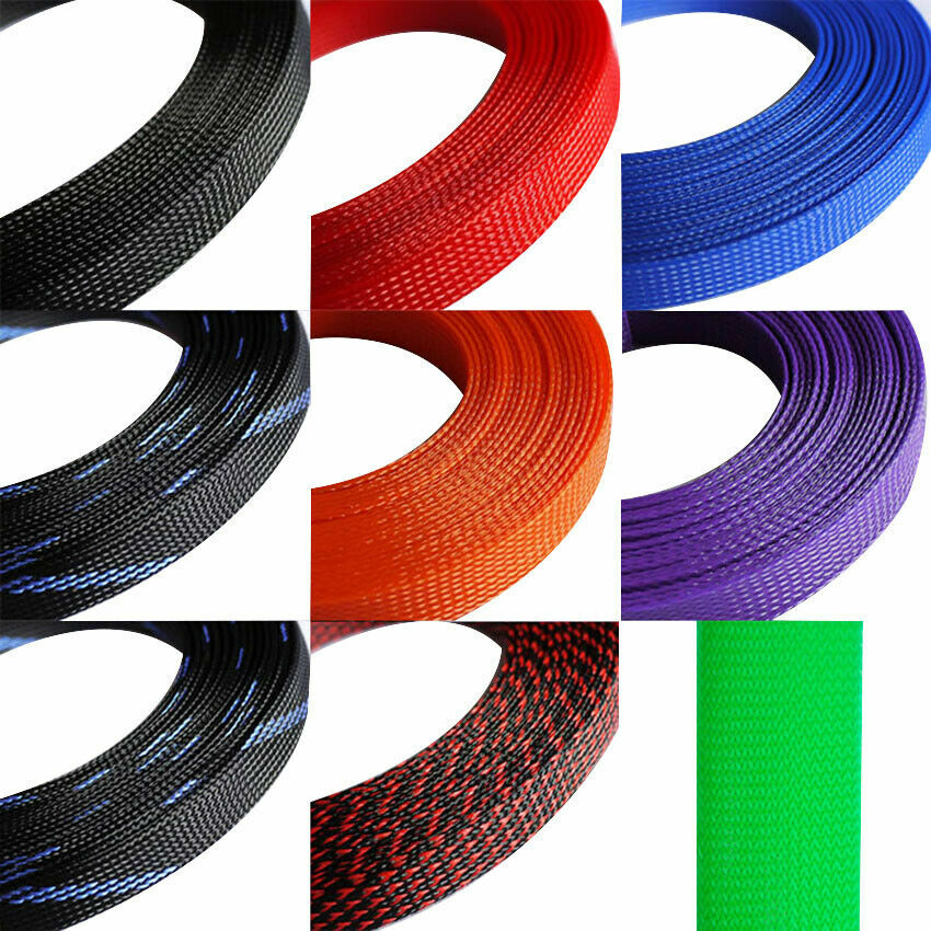 Braided Sleeving Size 25mm Sleeve Sheathing Expand Wire Protect Loom Nylon Wire