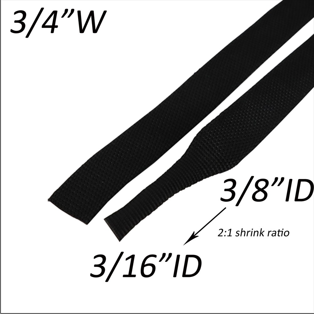 Heat Shrink Braided Sleeve Fabric Tubing- fit Irregular Shape Hose/Cable