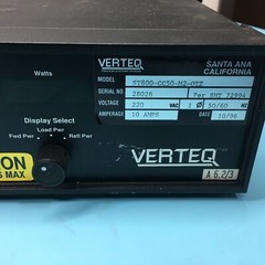 ADVANCED ENERGY AE 3156023-000D VERTEQ ST800-CC50-M2-QTZ RF AMPLIFIER, 119579