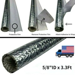 5/8″ Automotive Cable Wire Loom High Temp Protection Sleeve Wrap for Hose Line
