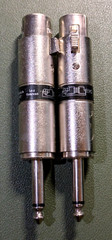 LOT 2 RadioShack 274-016C XLR Female to 1/4″ Plug Lo-Z to Hi-Z Balanced Adapter
