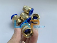 5Pcs 16mm Tube to 1/2 BSP Thread Push in Quick Connect Coupler Fittings PC16-04