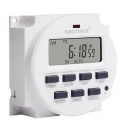 TM618SH 5/12/24V 110V 220V 1 Second Interval Digital LCD Timer Switch Time Relay