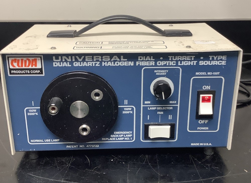 CUDA Universal dual quartz halogen fiber optic light source M2-150
