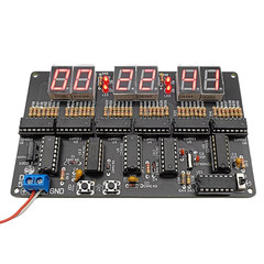 Digital Circuit Clock DIY Electronic Kit Electronic Clock Teaching Kit W/ Case