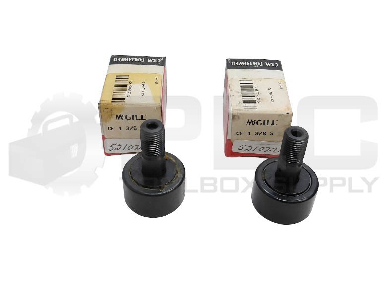 LOT OF 2 NEW MCGILL CF 1 3/8 S CAM FOLLOWER 1-3/8″