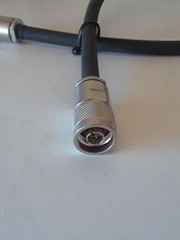 25in Belden 8267 3/8in Coax Jumper NM to NM connectors