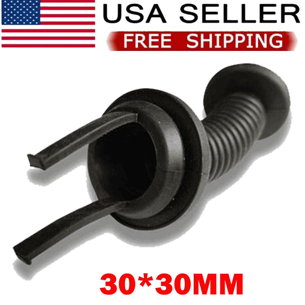 1X 30mm*30mm Car Harness Wiring Door Tube Rubber Sleeve Dust-proof Tube US
