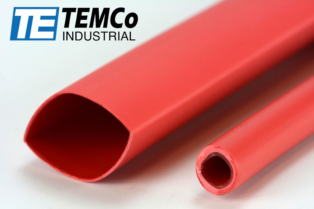 TEMCo 9/16″ Marine Heat Shrink Tube 3:1 Adhesive Glue Lined 12″ long RED