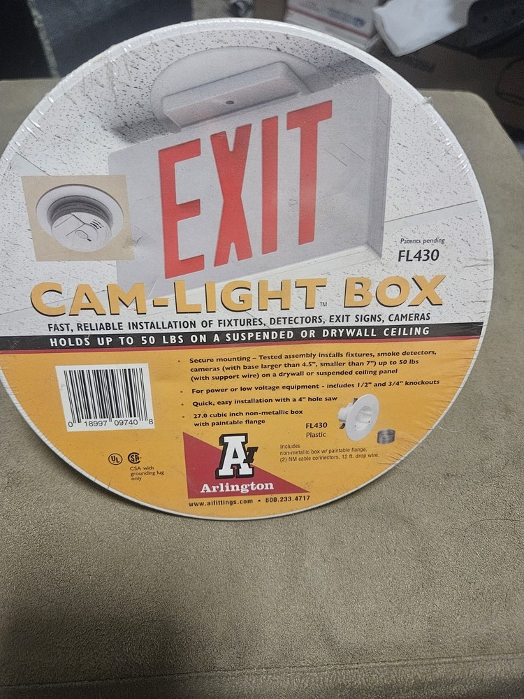 *OPEN BOX* Arlington® FL430 CAM-LIGHT™ Box for Suspended Ceilings