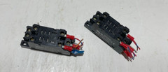 (2) OMRON PTFO8A-E 15A 240V MAX FINGER PROTECTION 8 PIN SOCKET NNB