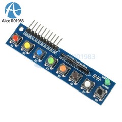 8 Independent Key Button Module With LED Indicator Keyboard Module For Arduino