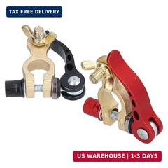 Watris Veiyi Battery Terminal Connectors, 2PCS Positive Negative Car Battery Ter