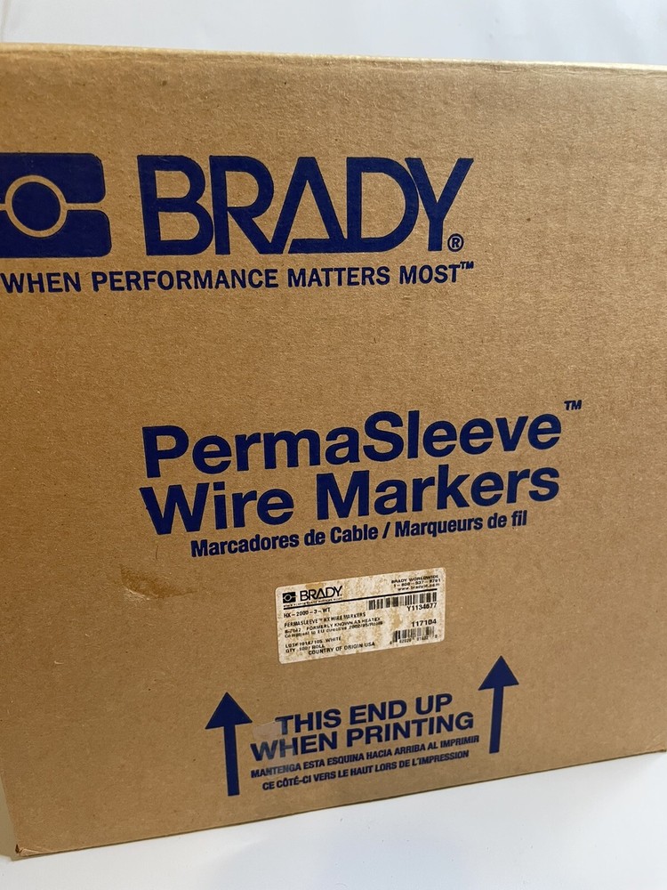 BRADY HX-2000-3-WT 100 Labels Per Roll