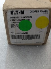 Eaton Cooper Power 43F075-IVBTS Current Limiting Fuse 75 Amp 4.3KV 50KA OEM
