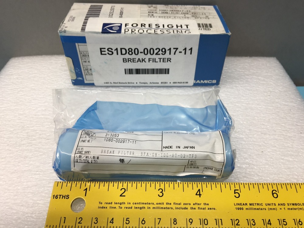 TEL TOKYO ELECTRON ES1D80-002917-11 BREAK FILTER BFA-08-100-ST-02-TF3, 121194
