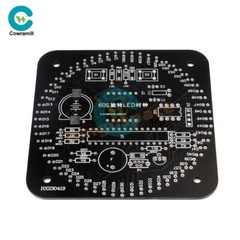DIY DS1302 DC5V Rotating LED Electronic Digital Clock Learning Board With Shell