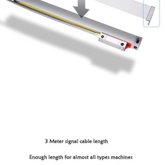 High Precision Linear Encoder Grating Ruler Sensor Tool 0.005mm TTL 50-350 400mm