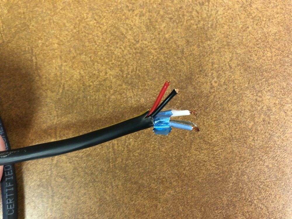 50′ Crestron Cresnet 2 Cond 18 AWG + 2 Cond 22 AWG Cable