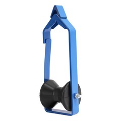 For Universal 4PCS 3 inch Blue Steel Cable Roller Up to 3″ Diameter