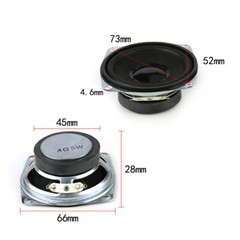 2.5 Inch Audio 5W 4Ω Passive Full-Range Speaker Round HI-FI Speakers