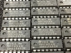 (2 PC) NATIONAL MM74C14N Logic Circuit, HEX Inverter CMOS, 14 Pin CD40106BCN