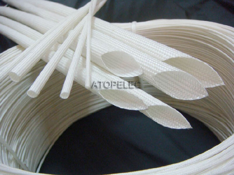 5M/10M Braided Fiber Glass Tube Heat Resistant Sleeve Wire Sheath 600℃ 500V