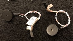Lot of 14 PCB Components, Switches, Dials, etc. w/ silver plated Wire & plug