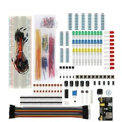 830 Tie Point Solderless Breadboard Kit MB-102 Power Supply Module Jumper Cable