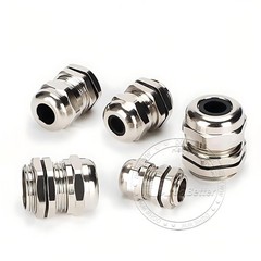 Cable Gland Nickel-Plated Brass Compression M6-M100 PG7-PG63 G1/4-G3 NPT1/4-NPT3