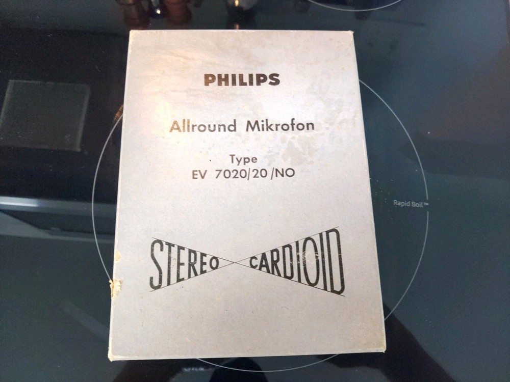 Original box Philips Allround Mikrofon – Type EV 7020/20 / NO (E)