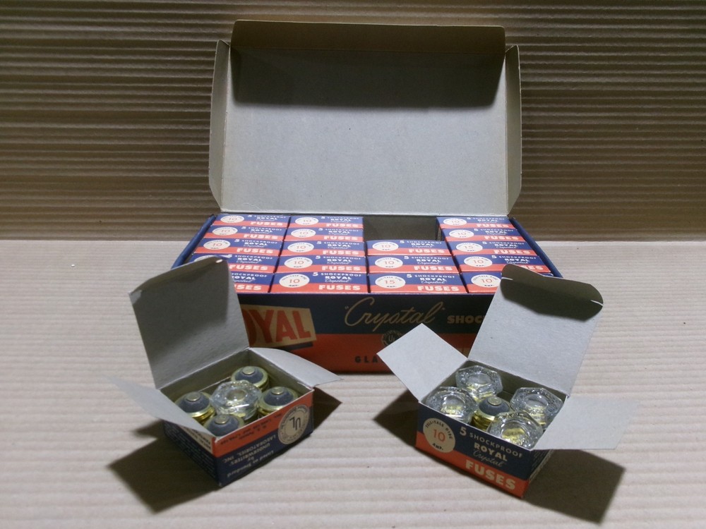 Royal Box of 100 Crystal Shockproof Fuse Glass-Top AK