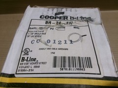 Cooper BR-24-4W Box of 100 1 1/2″ Bridle Ring 1/4″ Lag Screw Zinc Plated AK