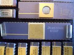 Vintage IC Lot – ADC80H-AH-12 C8741A M5K4164NS AM8152ADC D4164D M5K4164NS AD2671