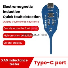 1-10pcs XA5 Motherboard Coil Tester Electromagnetic Inductor Detector Type-C