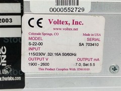 Voltex Inc. S-22-00 S2200 HeNe Laser Power Supply 115/230V.32/.16A 50/60Hz