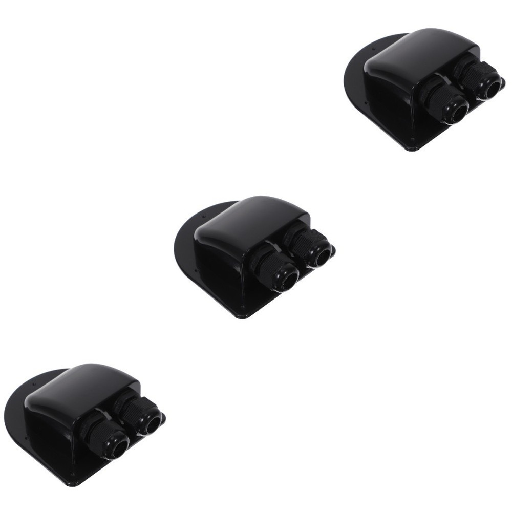 3 Count Solar Panel Wires Connectors Dual Hole Cable Gland Glands Waterproof