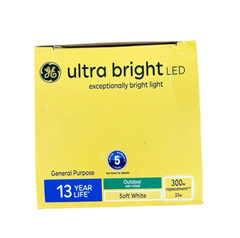 GE Ultrabright LED 300W Equivalent T25 Light Bulb 93128935 Outdoor Rated