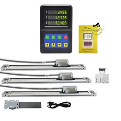2/3 Axis DRO Digital Readout Display 2/3pcs Linear Scale Optical Glass Scale Kit
