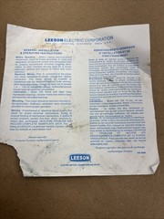 New Leeson 116582.00 1.5HP 115/230V Electric Pump Motor U6C34DK4B Single Phase