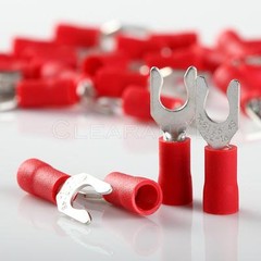 Vinyl Locking Spade Terminal #8 – 100 Pcs 22-18 AWG
