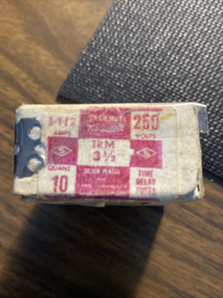 (10) GOULD SHAWMUT TR3-1/2 TRI-ONIC FUSES 250V NOS #