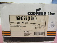 B-LINE B2003-ZN 1″ EMT STEEL CONDUIT PIPE CLAMPS FOR UNISTRUT CHANNEL(LOT OF 50)