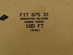 Alpha Wire Corp. Irradiated Silicone Rubber Tubing 100ft, FIT-675-31
