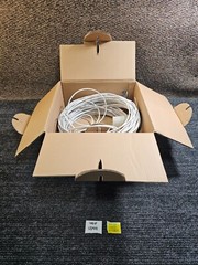 Carol C5775.31.02 1000 ft 1C/18 Rg6/U CM Cable Copper Clad Steel Conductor White