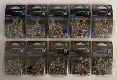 LOT OF 250 GARDNER BENDER WOOD 1/8″ LOW VOLTAGE STAPLES 10 PKS OF 25 PLT-1525L